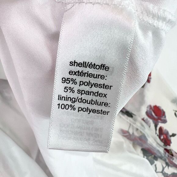 Maurices Mini Dress Womens 1X Multicolor Lined Tiered V-Neck Floral Print New - Picture 10 of 11